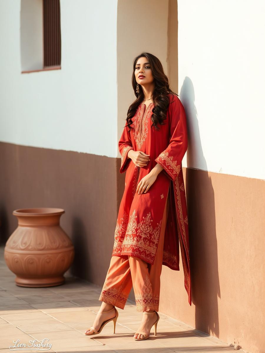 Rutba Clay Kurta